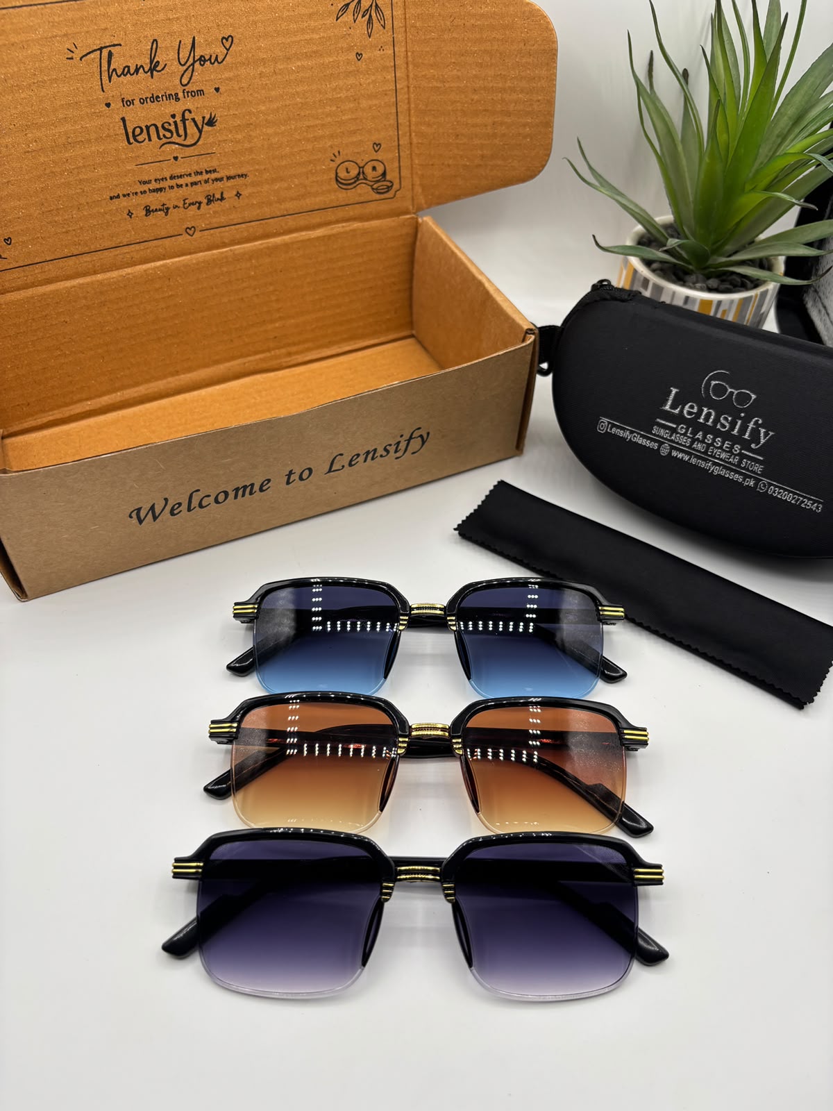 NERO SQUARE RIMLESS